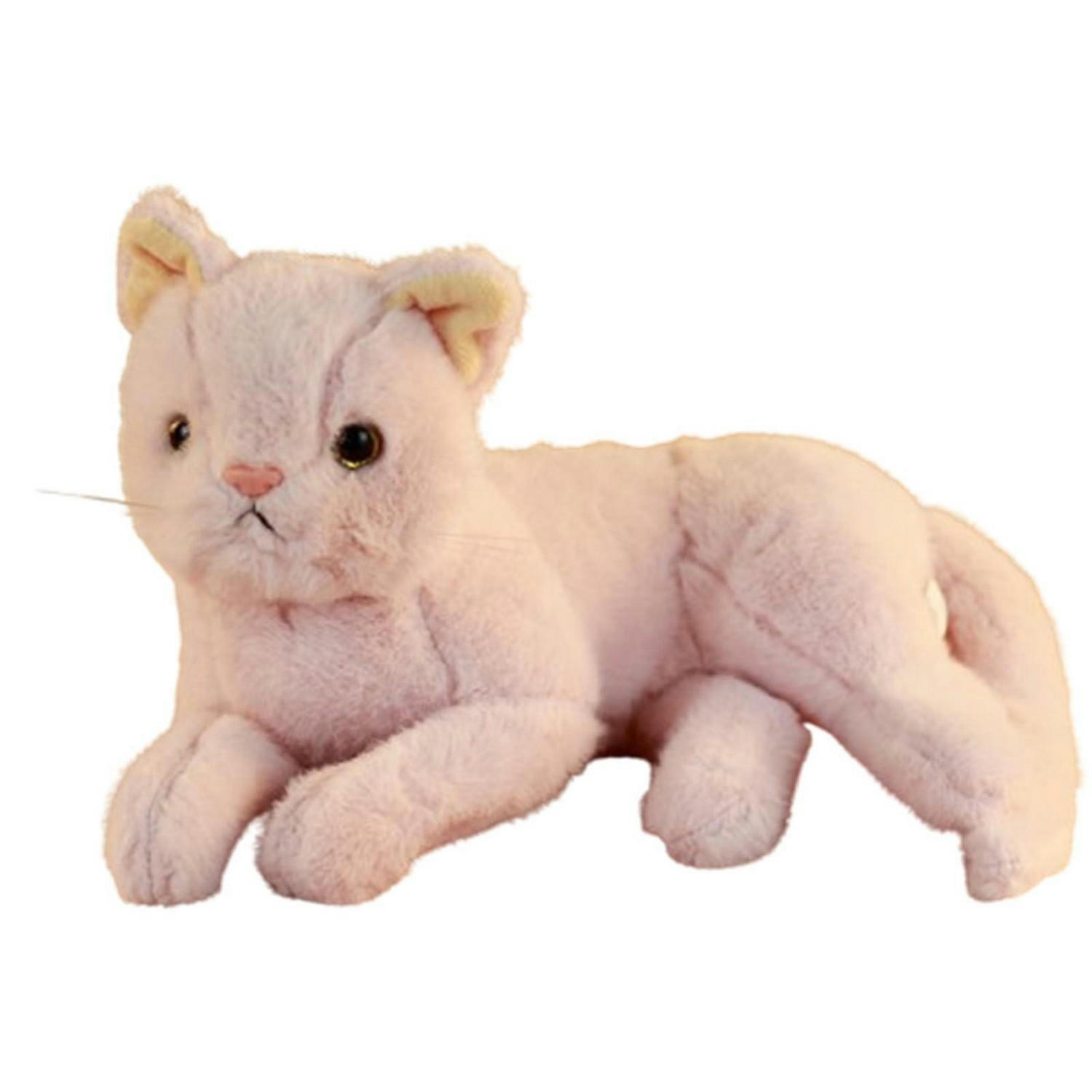 KUSCHELTIER Katze Lebensecht 29 cm Rosa - Rosa, Textil (10/29cm)