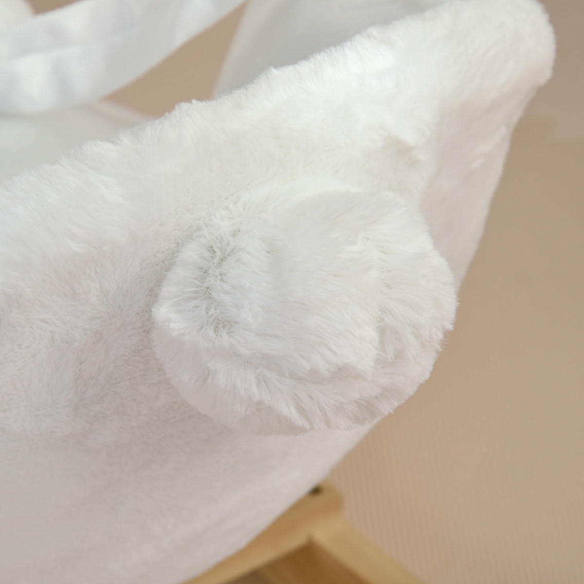 SCHAUKELPFERD DE-18239 Weiß - Weiß, Textil (33/50/60cm) - ComfortXL