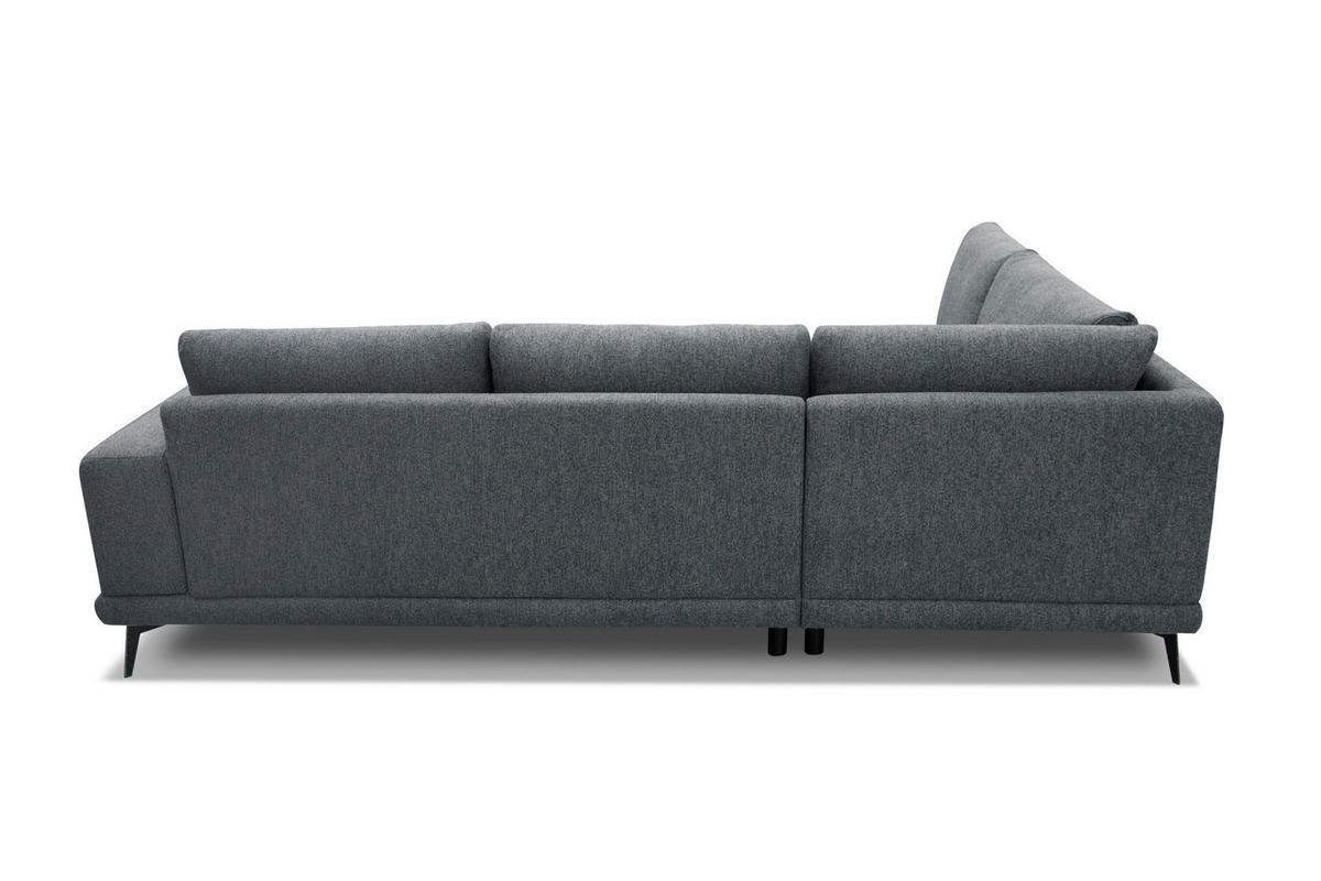 ECKSOFA MEDIOLANE 5-Sitzer, dunkelgrau - Dunkelgrau, Holzwerkstoff/Textil (219/282cm) - Courtois Laville