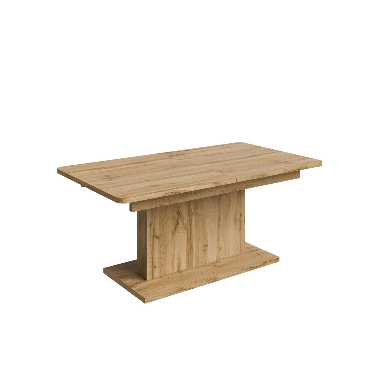 COUCHTISCH rechteckig Eiche Wotan 126/70/58 cm - Eiche Wotan, Holzwerkstoff (70/126/57cm) - designimpex