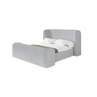 POLSTERBETT mit Bettkasten, Fußteil und Lattenrost, Boxbett ohne Matratze - ESTI-Z 160x200 Grau - Alufarben, Holzwerkstoff/Textil (160/200cm) - ALTDECOR