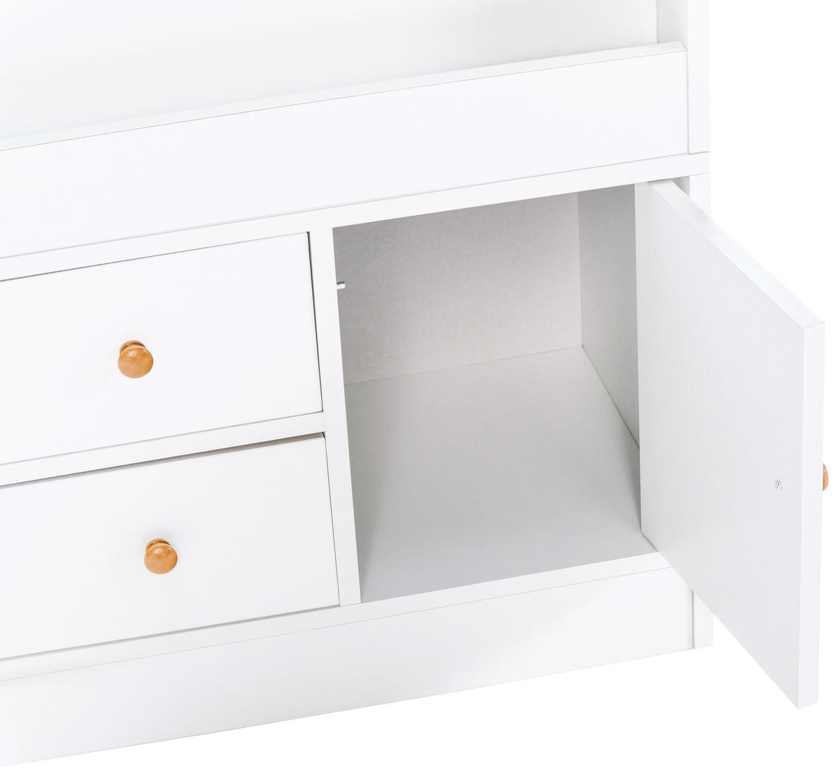 BÜCHERREGAL Holz weiß - Weiß, Holz (80/123/30cm) - CLP