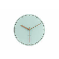 WANDUHR Design Blau 29/29 cm - Türkis, Holzwerkstoff (0.44/29/1cm) - ONZENO