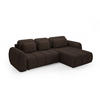 ECKSOFA Caria Mit Schlaffunktion - Braun, Holzwerkstoff/Textil (304/190cm) - Fun Möbel