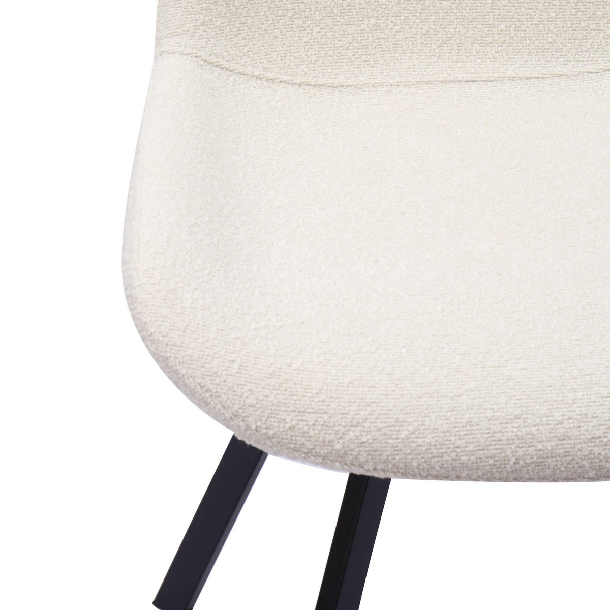STUHL-SET DE-36866 2 Stück mit Stoffbezug und Drehfunktion Weiß - Weiß, Metall (59/90/54cm) - ComfortXL
