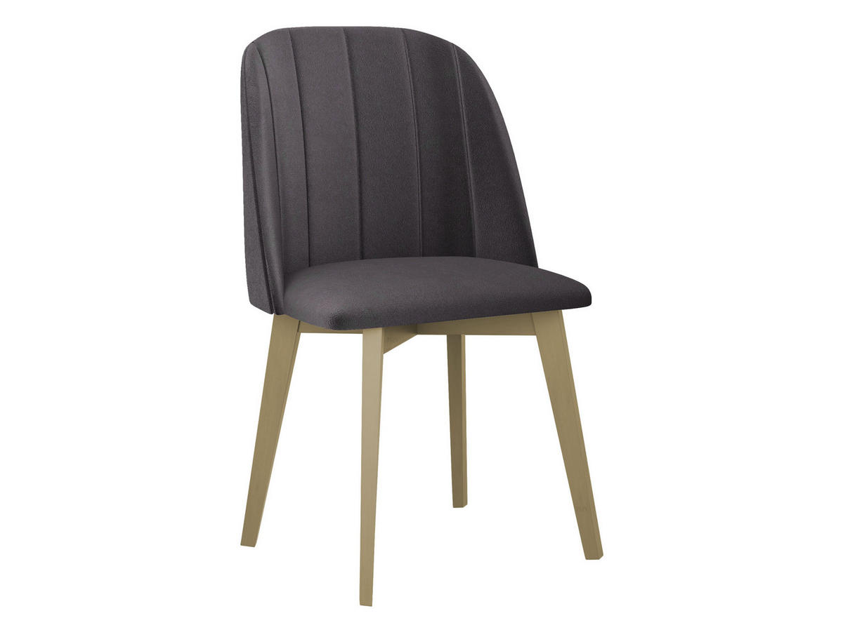 ESSZIMMERSTUHL Monti III Pik Gerade - Grau/Sonoma Eiche, Holz/Textil (48/83/55cm) - MIRJAN24