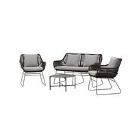 LOUNGE-SET braun - Braun, Holzwerkstoff - ebuy24
