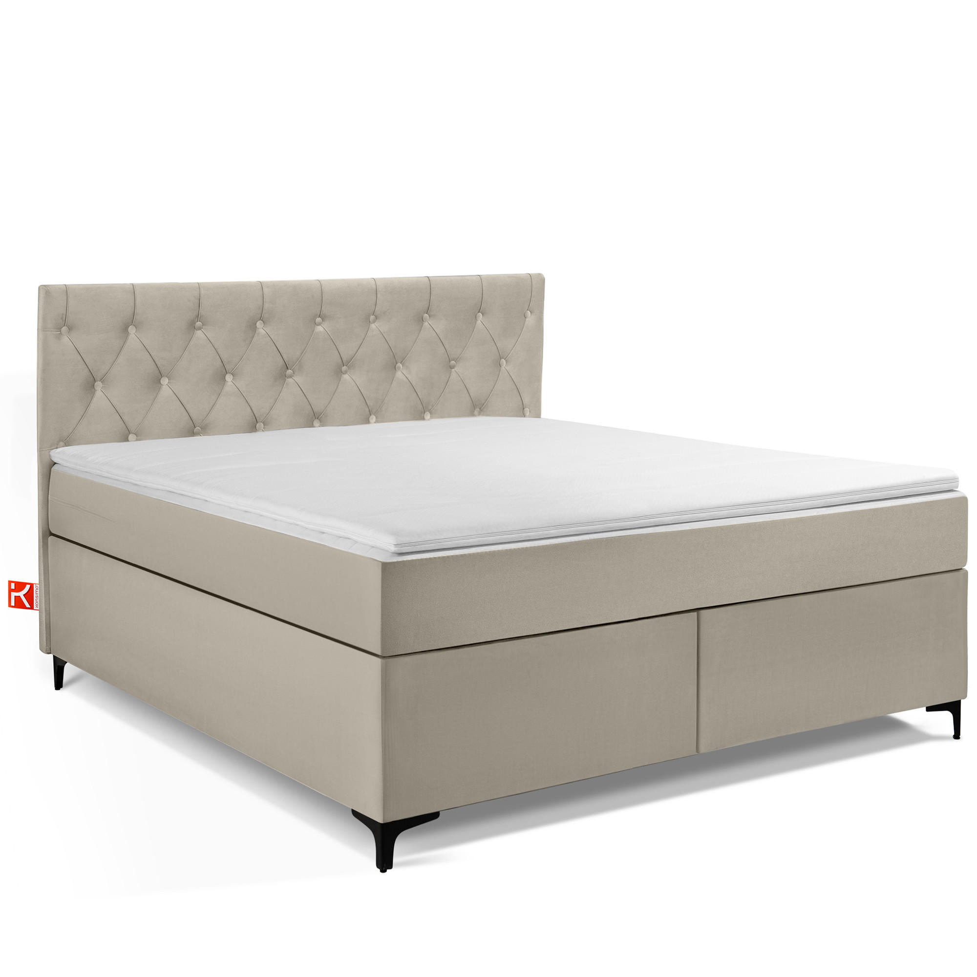 Konsimo® Polsterbett Creme 160x200 cm