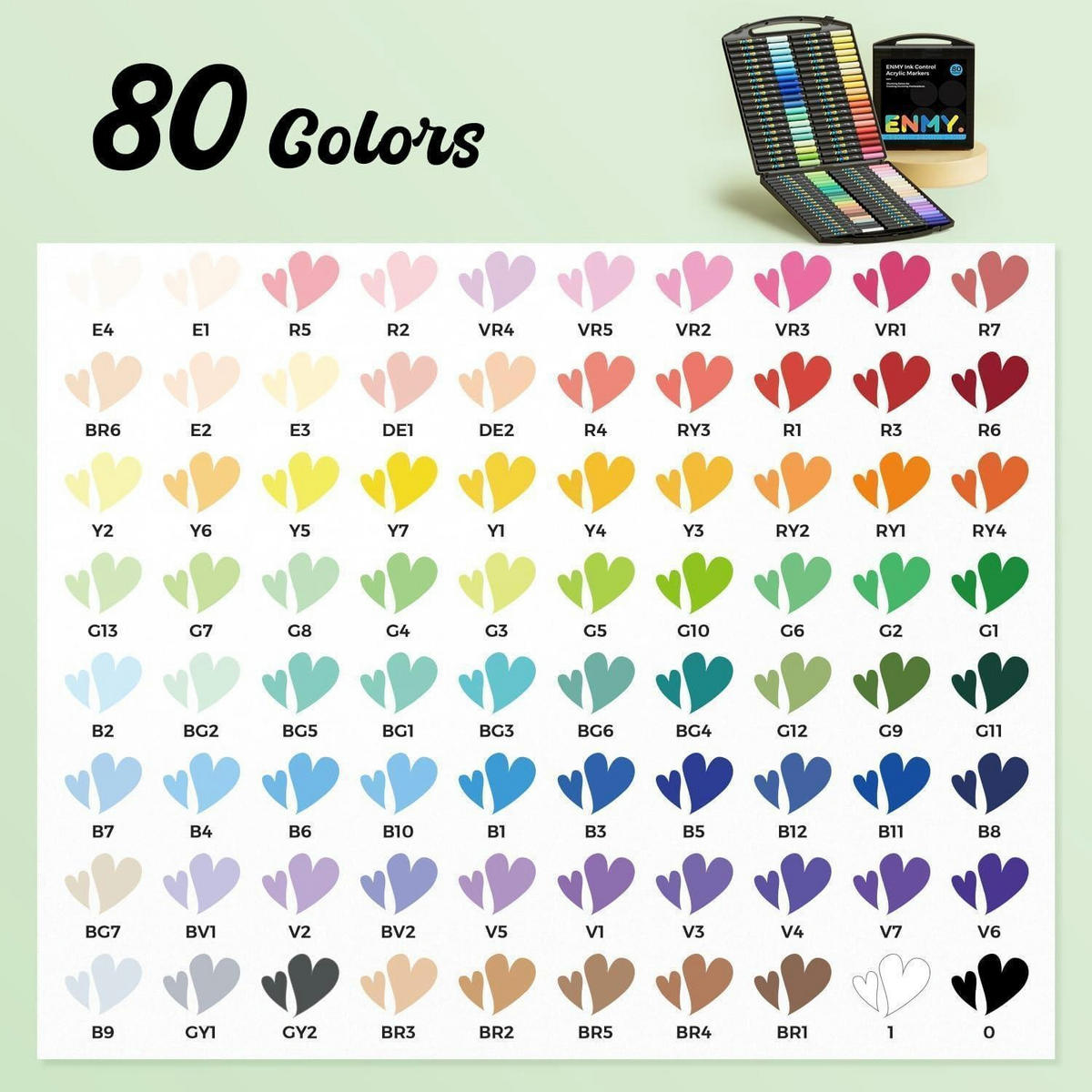 ACRYLMALSTIFTE 80 Farben Set - Multicolor, Kunststoff (12/9/16cm)