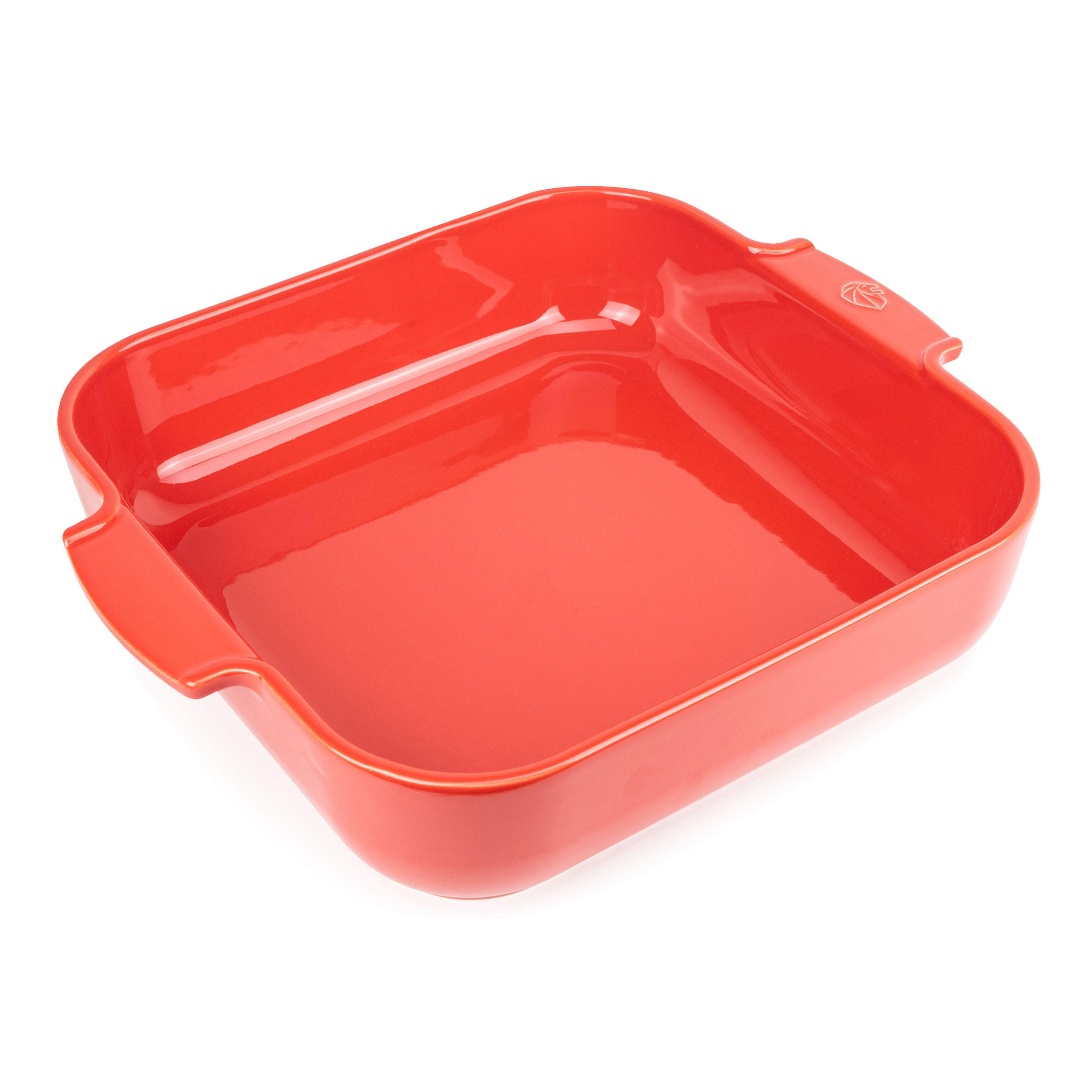 AUFLAUFFORM Keramik Appolia 36cm Quadratisch Rot Spülmaschinenfest - Rot, Keramik (31/36/8.2cm) - PEUGEOT