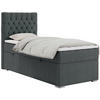 BOXBETT PERA 90/200 Dunkelgrau Struktur - H3 - Links Seite - Dunkelgrau, Holz/Textil (90/200cm) - MKS