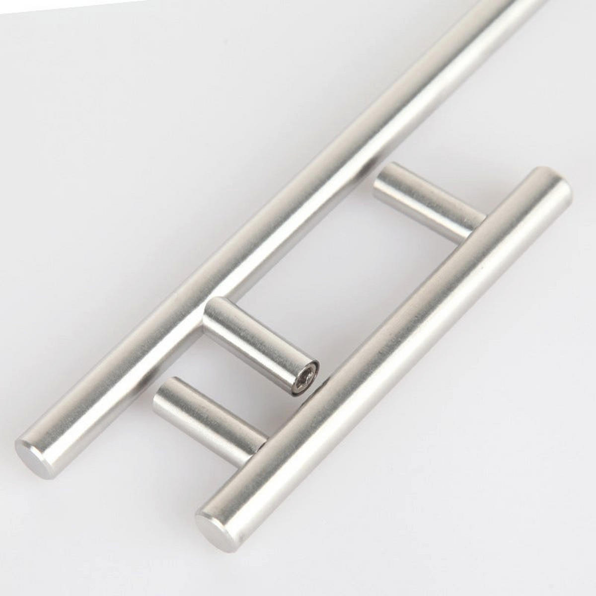 MÖBELGRIFF 10er-Set 96 mm Edelstahl - Silberfarben, Metall (1.2/3.2/15cm)
