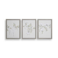 LEINWANDBILD Parterre - 40x90cm - Weiß/Grau, Holzwerkstoff (90/3cm) - Graham & Brown