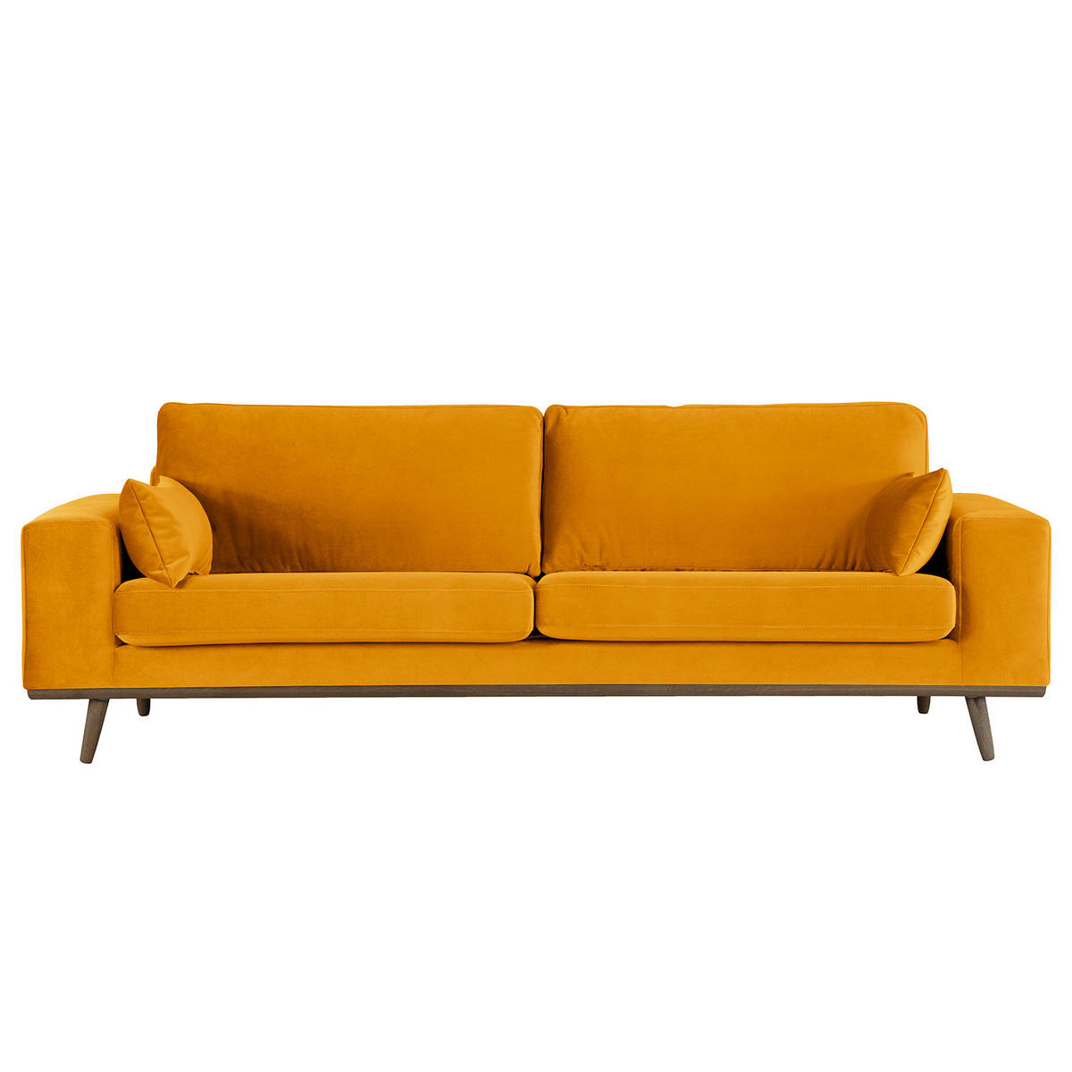 3-SITZER SOFA - Gelb, Textil (237/81/88cm) - home24