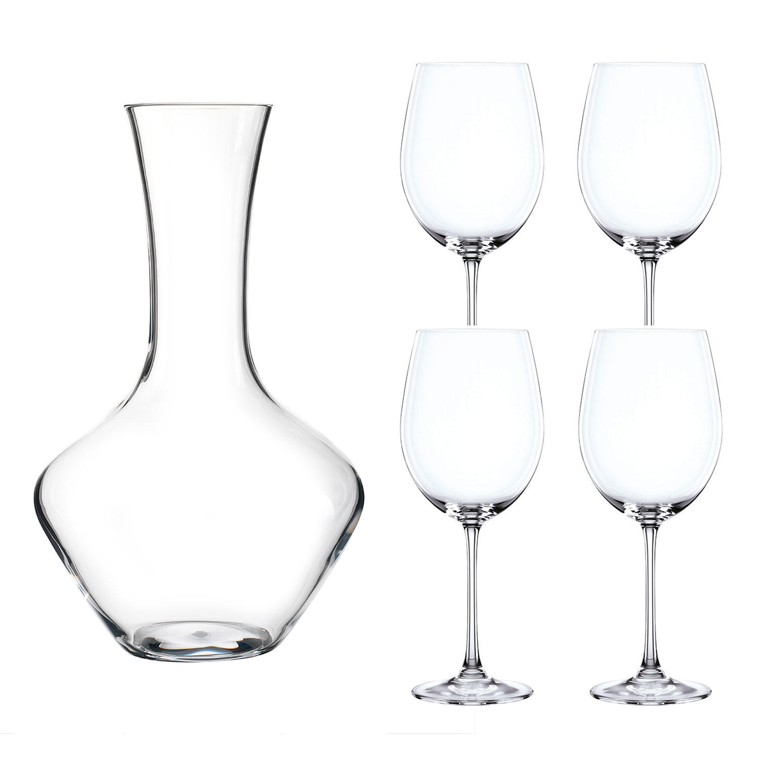 DEKANTIERSET Vivendi, 5-tlg., Kristallglas - Transparent, Glas (0.5L) - Nachtmann