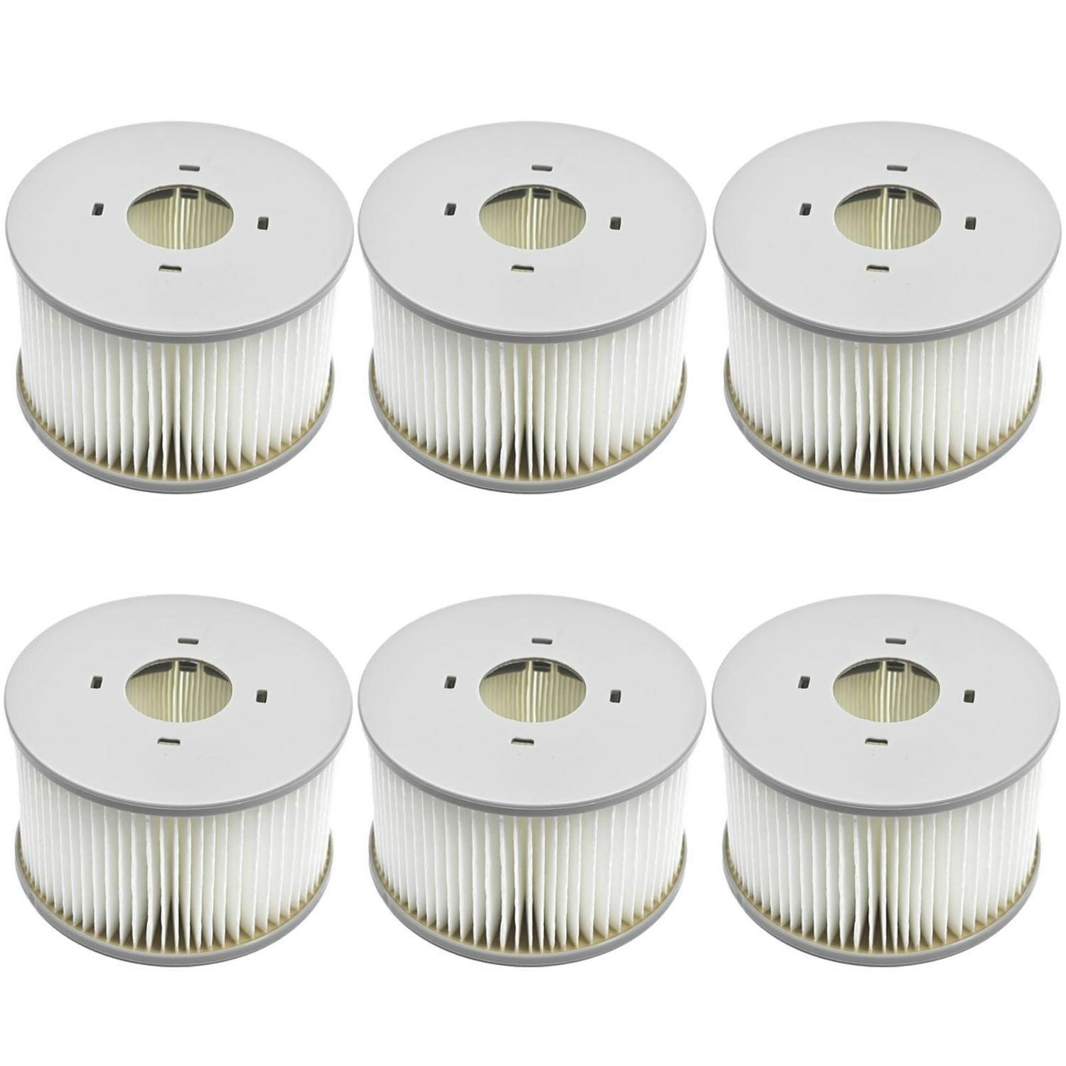 FILTERKARTUSCHEN 6er Set für Whirlpools - Grau, Kunststoff (10.8/6.8/10.8cm)