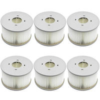 FILTERKARTUSCHEN 6er Set für Whirlpools - Grau, Kunststoff (10.8/6.8/10.8cm)