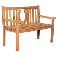 GARTENBANK Hufeisen - Naturfarben, Holz/Metall (120/94/60cm) - Mr. Deko