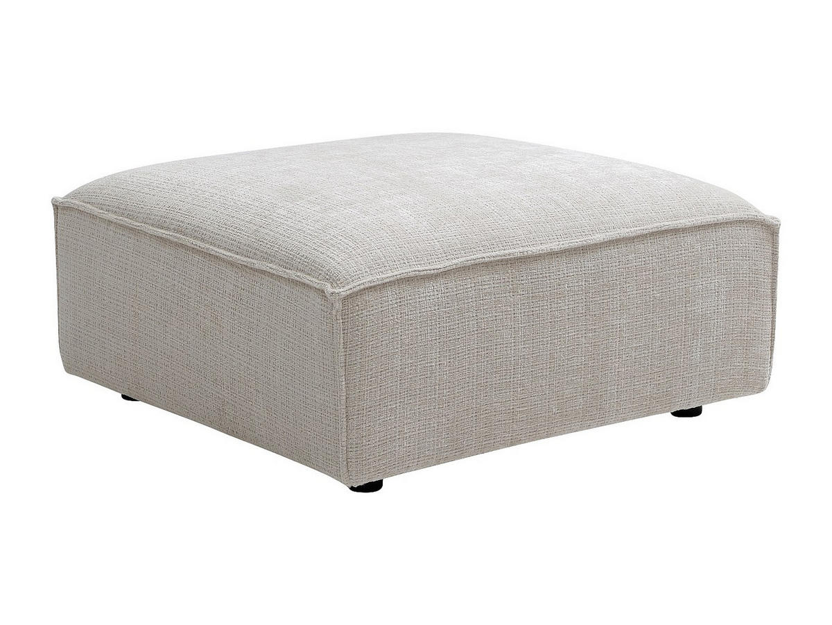 SITZHOCKER - 1 Person - Stoff - Beige - RUZOLO - Beige, Textil (90/43/90cm) - Vente-Unique