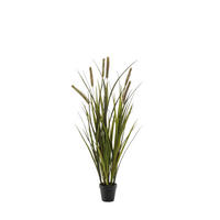 KUNSTPFLANZE Künstliches Federborstengras - Patrizia 85 cm - Grün, Kunststoff (85cm) - Emerald