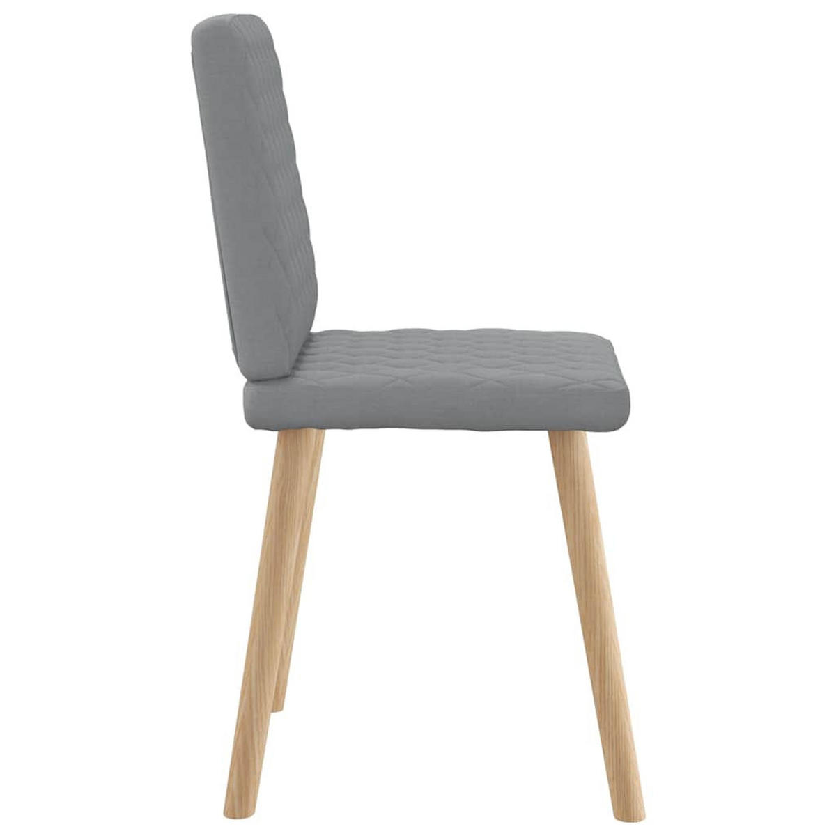 ESSZIMMERSTÜHLE 2 Stk. Hellgrau Stoff 45*54*86cm - Grau, Metall (45/86/54cm) - ZMH