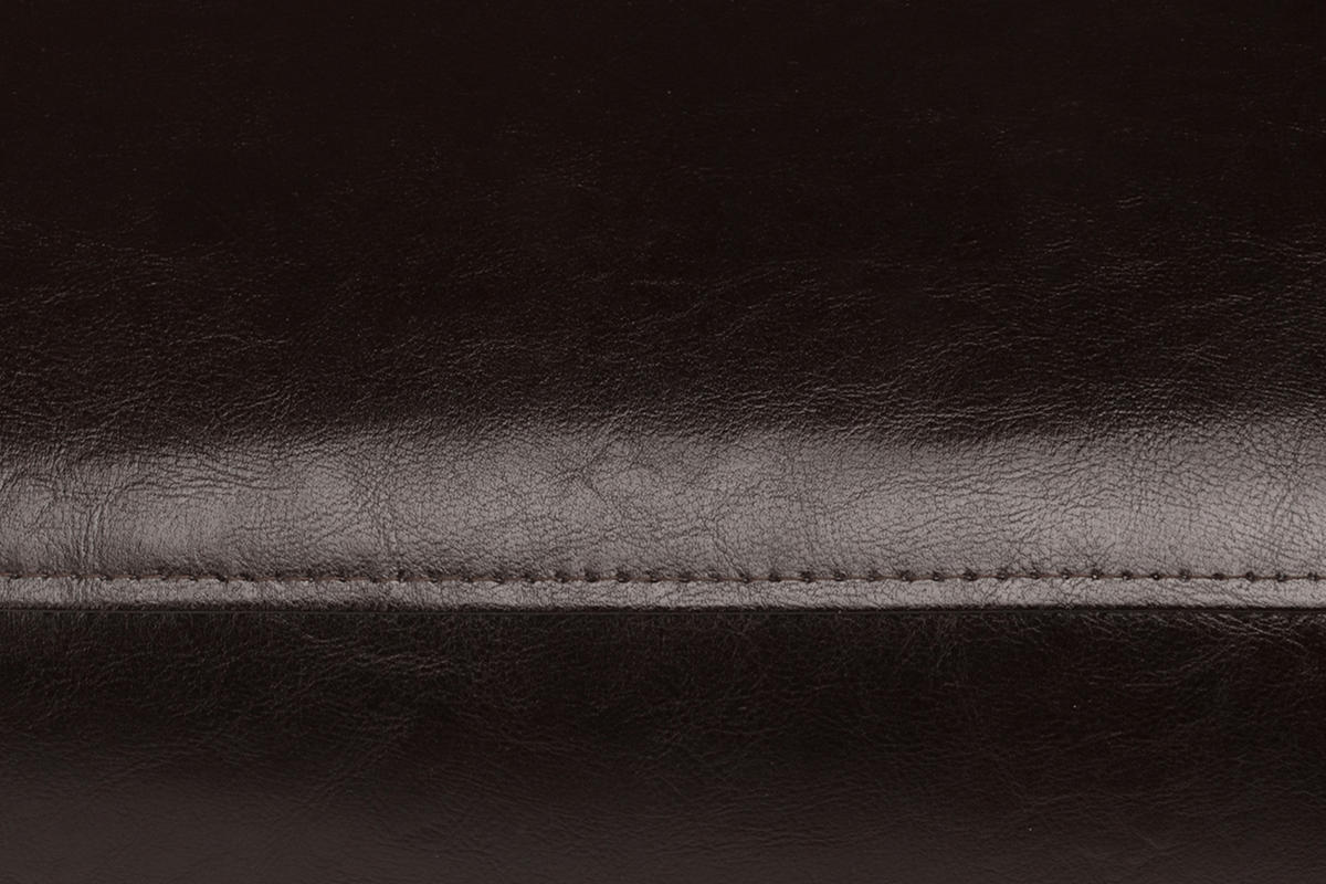 SESSEL ESPECTO Lederoptik, ein dunkles Braun - Schwarz/Braun, Textil (67/71cm) - KONSIMO®