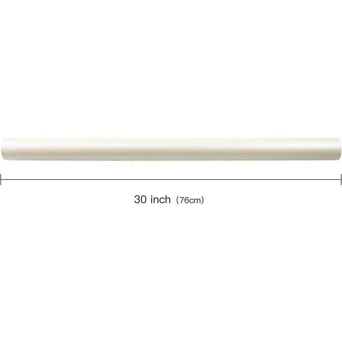 GESCHENKPAPIER Mattweiß 76 cm x 10 m - Weiß, Papier (4/4/76cm)