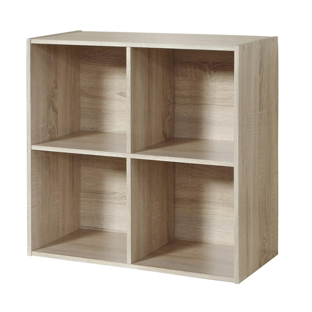 REGALMÖBEL 4 fächer 29,5/61,5/29,5 cm - Eichefarben, Holzwerkstoff (61.5/61.5/29.5cm) - Calicosy