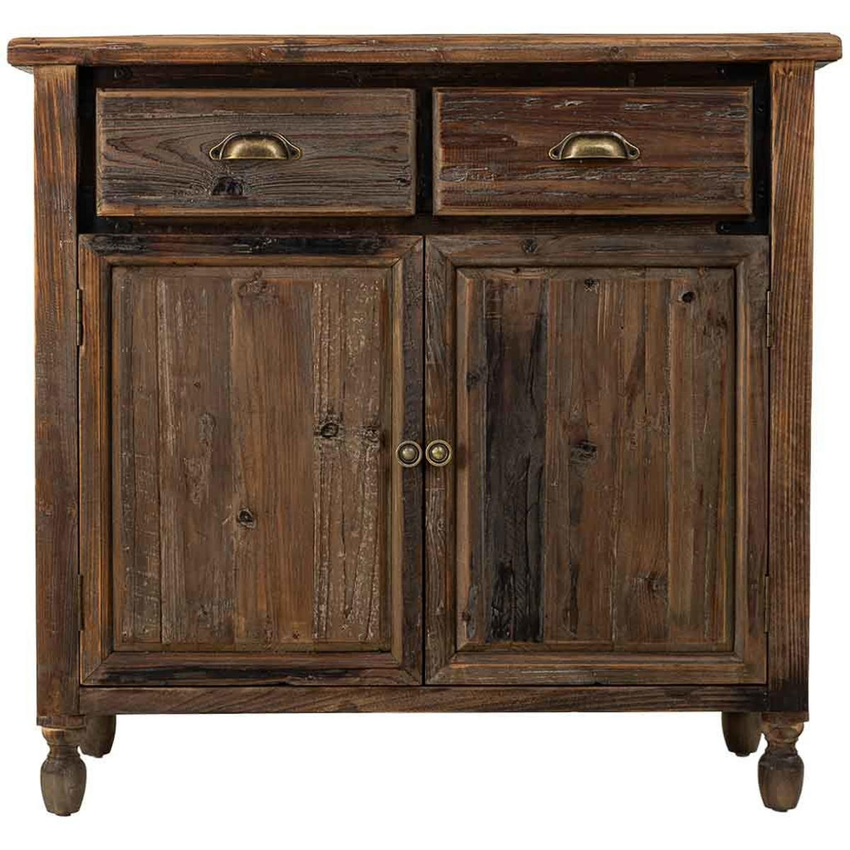 ANRICHTE mit 2 türen und 2 schubladen 90x40x85 cm - Braun, Holz (90/85/40cm) - Wanderlust