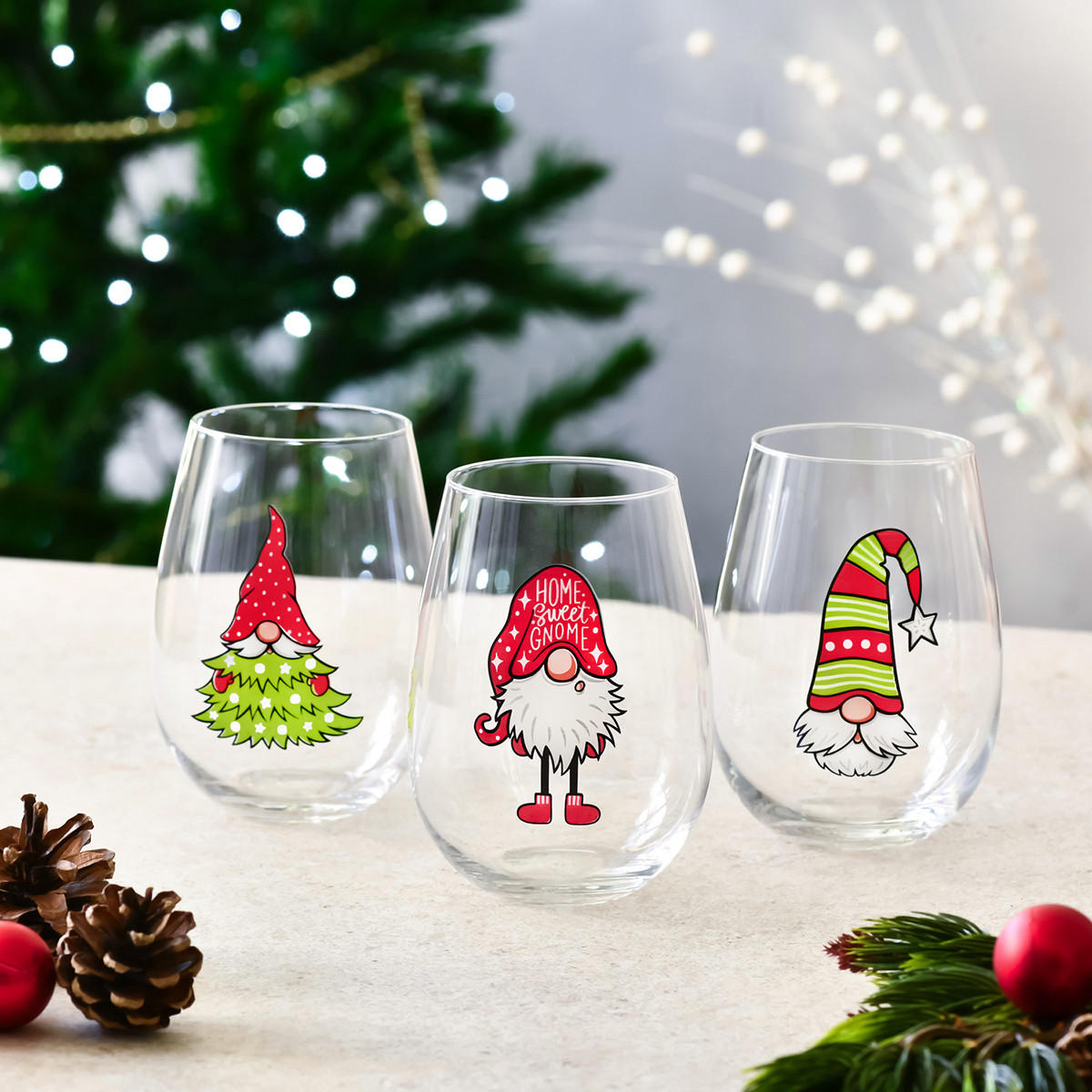 WEIHNACHTSGLÄSER GOD JUL, 3ER-SET, 550 ML - Transparent, Glas (0.55L) - Krosno Glass