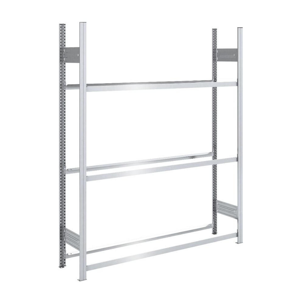 REIFENREGAL TIRE PRO 200x150x43cm 3 Ebenen 150kg Fachlast Bis zu 7 Reifen pro Ebene Verzinkt - Silberfarben, Metall (150/200/43cm) - PROREGAL