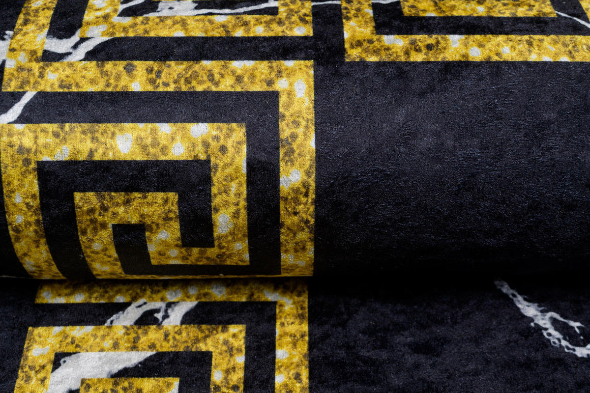 TEPPICH TOSCANA Schwarz 80/150 cm - Schwarz, Textil (80/150cm) - Tapiso