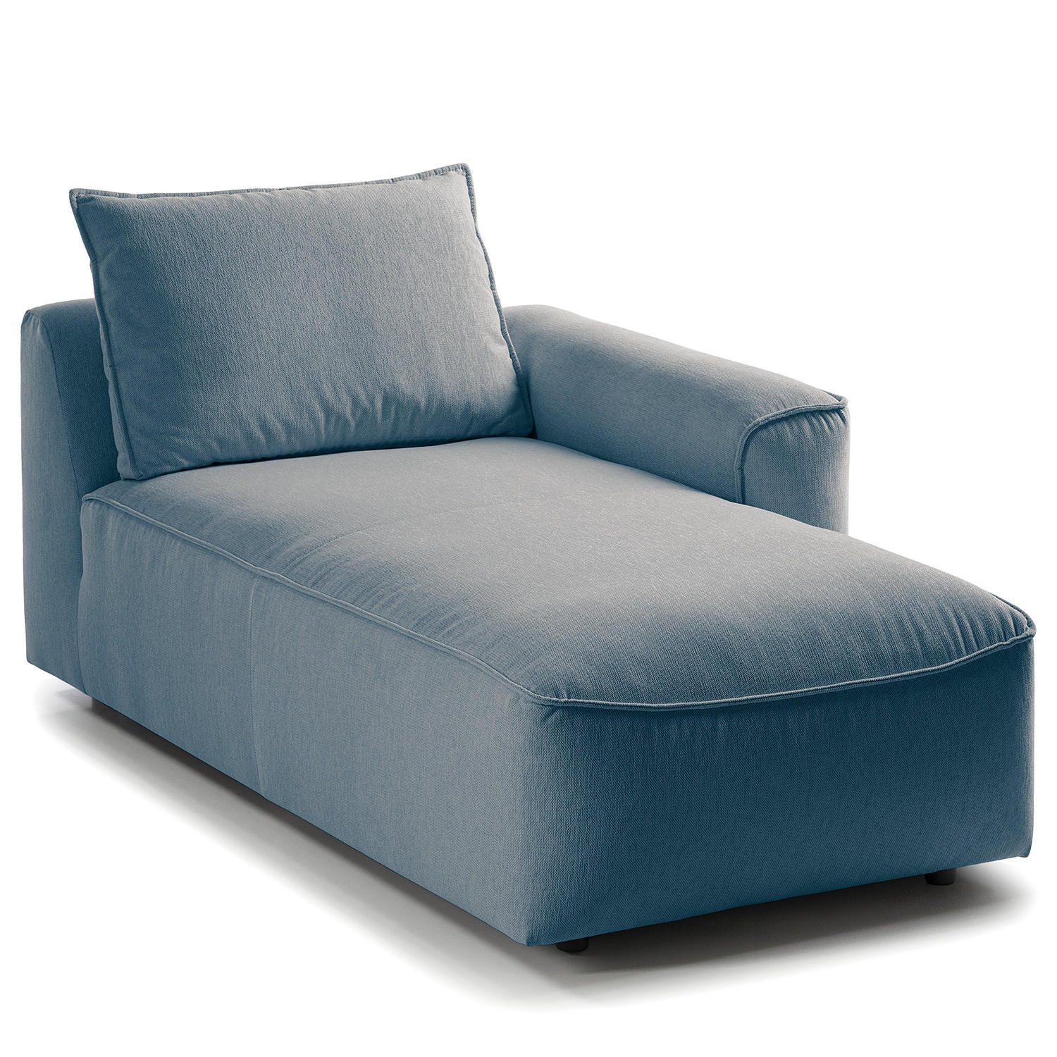 MODULLONGCHAIR - Blau, Holz/Textil (170/82/105cm) - home24