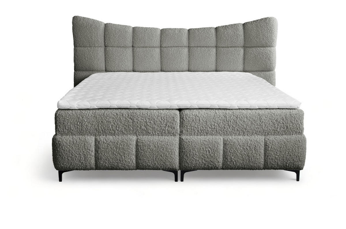 BOXBETT Nova In Rolf - Grau, Holzwerkstoff/Textil (160/200cm) - Fun Möbel