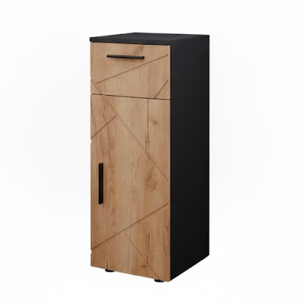 MIDISK&Aring;P Irma Goldkraft ek/antracit 30x81 cm Honungsek, Antracit 81/30/30 cm