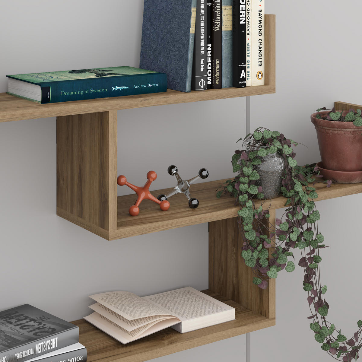 WANDREGAL Tibet Whiskey Eiche 119/22/66,5 cm - Sonoma Eiche, Holzwerkstoff (119/66.4/22cm) - Decortie