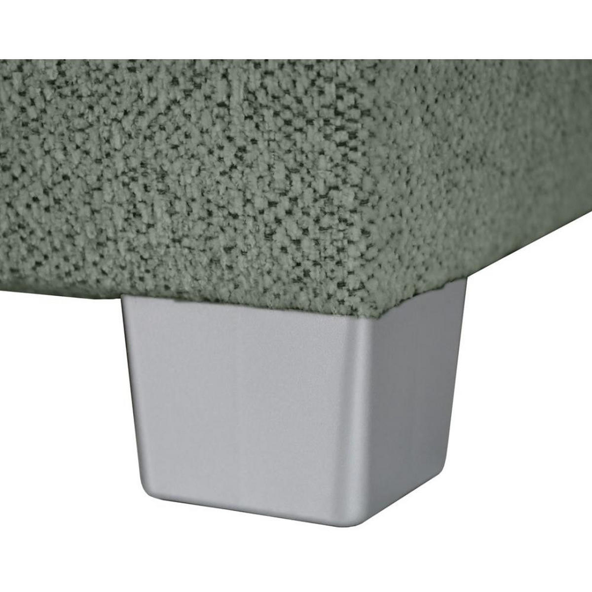 ECKSCHLAFSOFA Teramo grün - Schwarz/Grün, Kunststoff/Textil (235/150cm) - Beautysofa