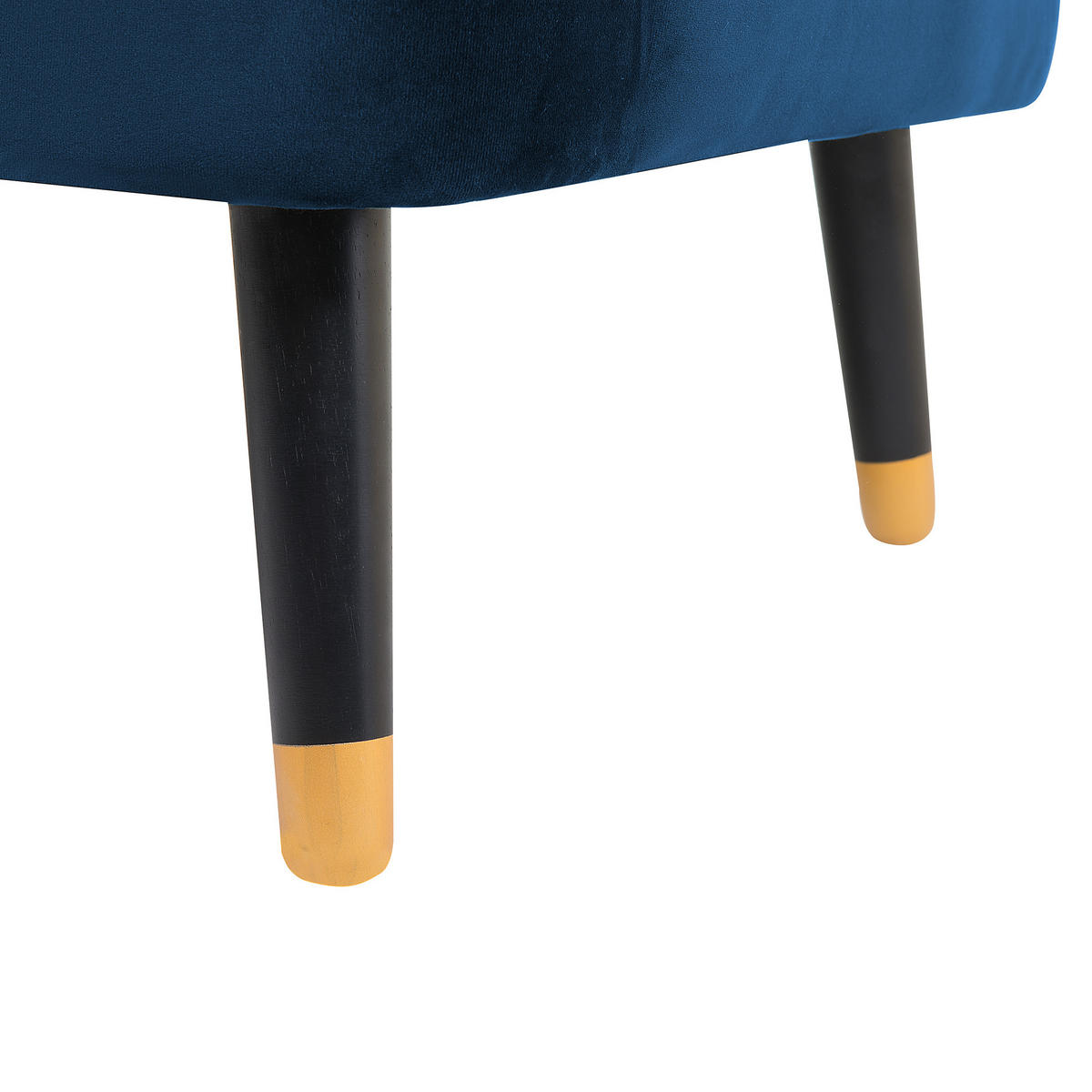 3-SITZER-SOFA Samtstoff Kobaltblau Alsvag - Hellblau, Textil (191/73/73cm) - Beliani