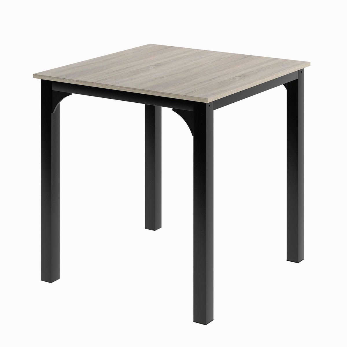 SITZGRUPPE Esstisch mit 2 Stühlen Naturfarbe - Naturfarben, Metall (70/75.5/70cm) - FLIEKS