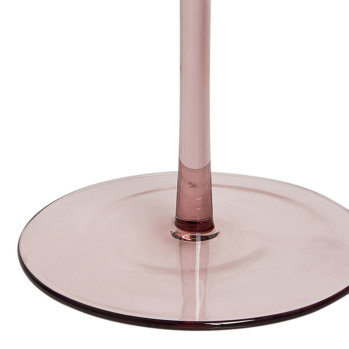 WEINGLÄSER im 4er Set Rosa Amethyst - Transparent, Glas - Beliani