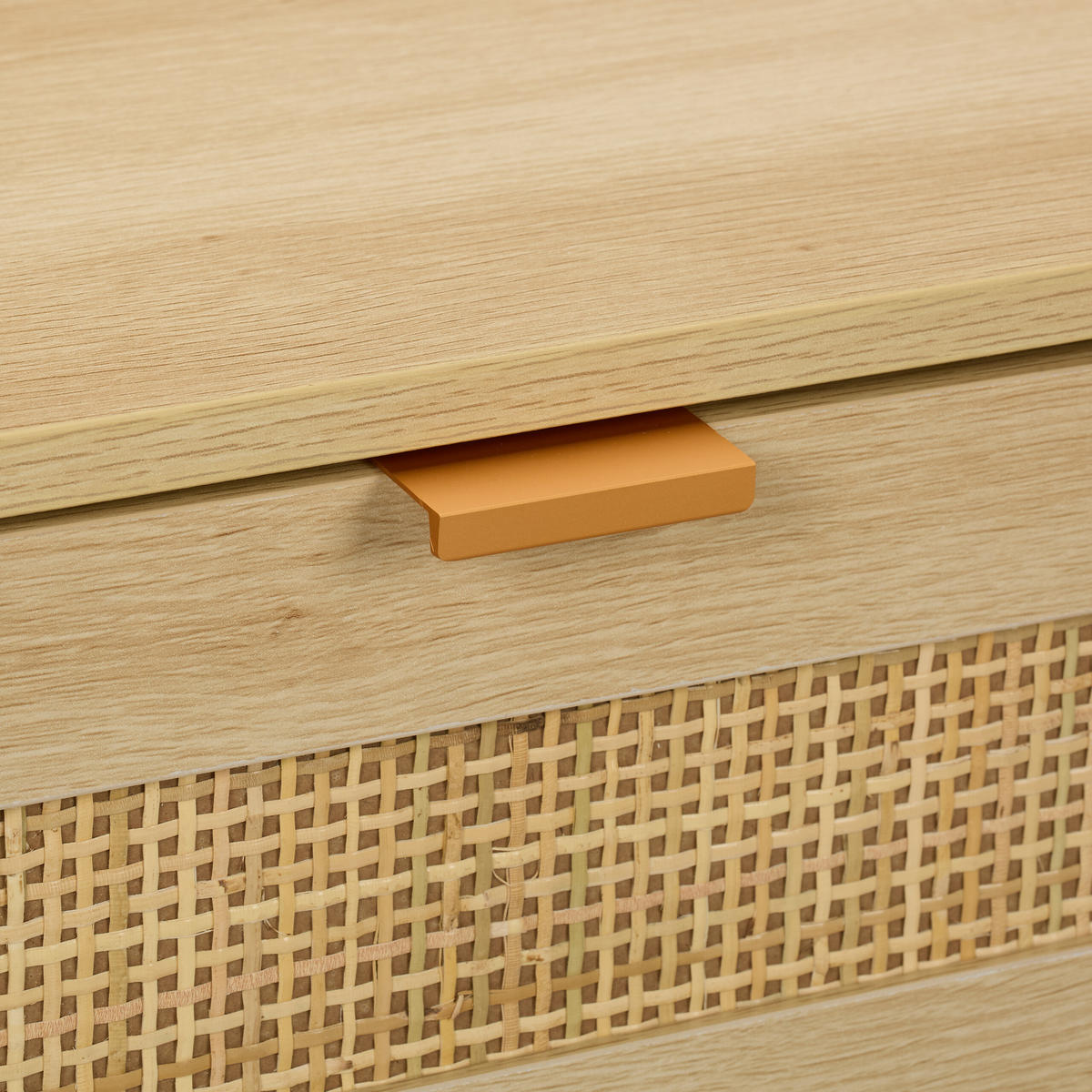 NACHTTISCH - Hellbraun, Holz/Holzwerkstoff (40/55/41.5cm) - Relaxdays