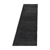 TEPPICH Hochflor Shaggy Uni Style Polypropylen Wohnzimmer Grau Läufer 80x250 - Grau, Textil (80/250cm) - KADIMA DESIGN