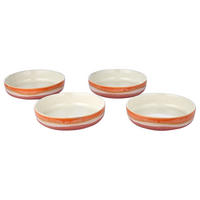 PASTATELLER 4er-Set Medley 1L - Orange, Keramik (21/21/4.8cm) - Butlers