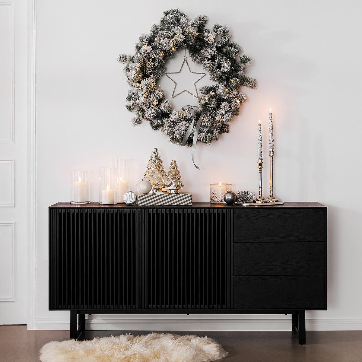 KERZENHALTER Pure Classics - Silberfarben, Metall (10/31/10cm) - Butlers