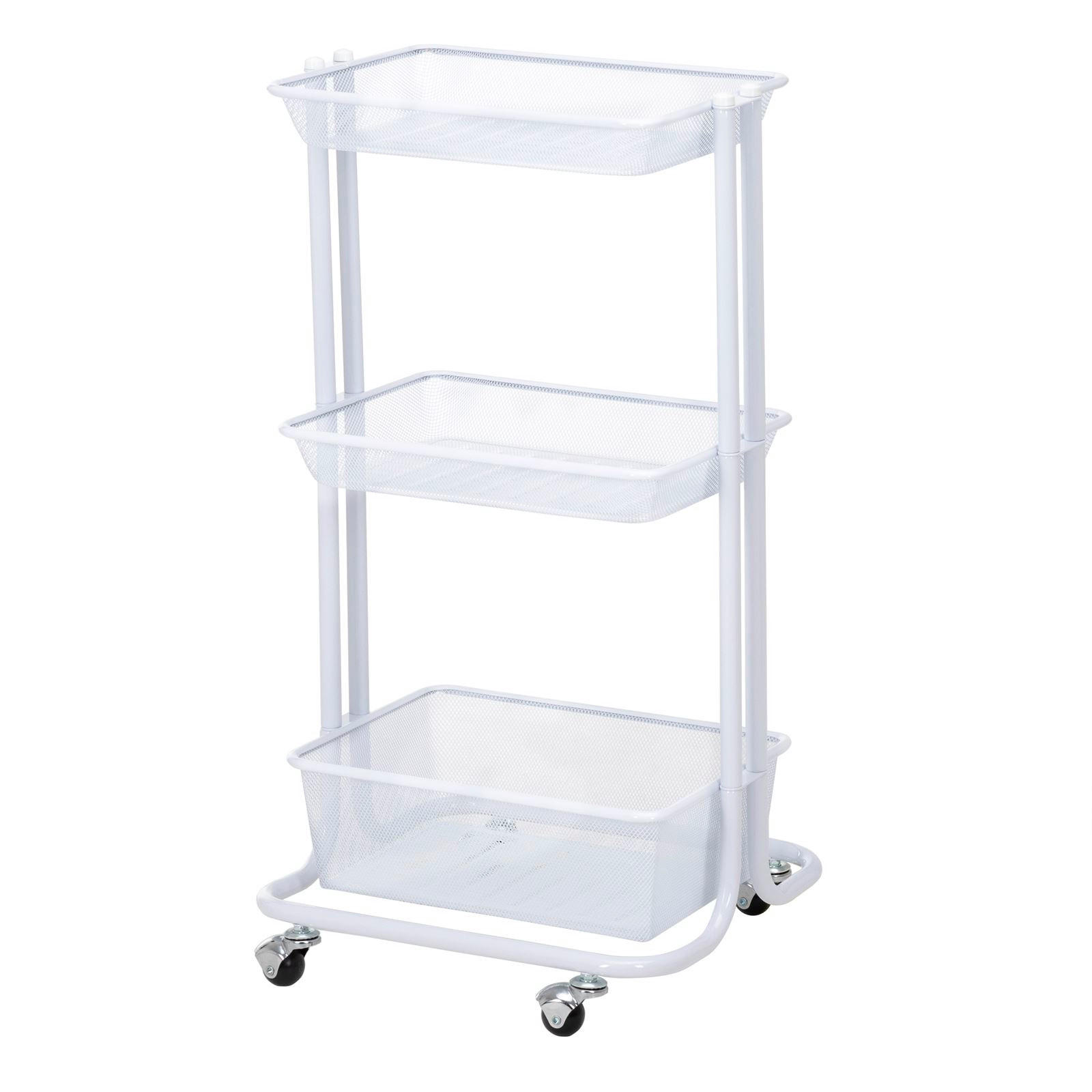 KÜCHENWAGEN VALIENTE - Weiß, Metall (43/79/34cm) - IDIMEX