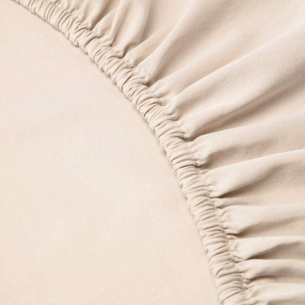 Thumbnail - Sowl Spannbetttuch., Creme, Textil, 140x200 cm, Oeko-Tex® Standard 100, Schlaftextilien, Bettwäsche, Bettlaken