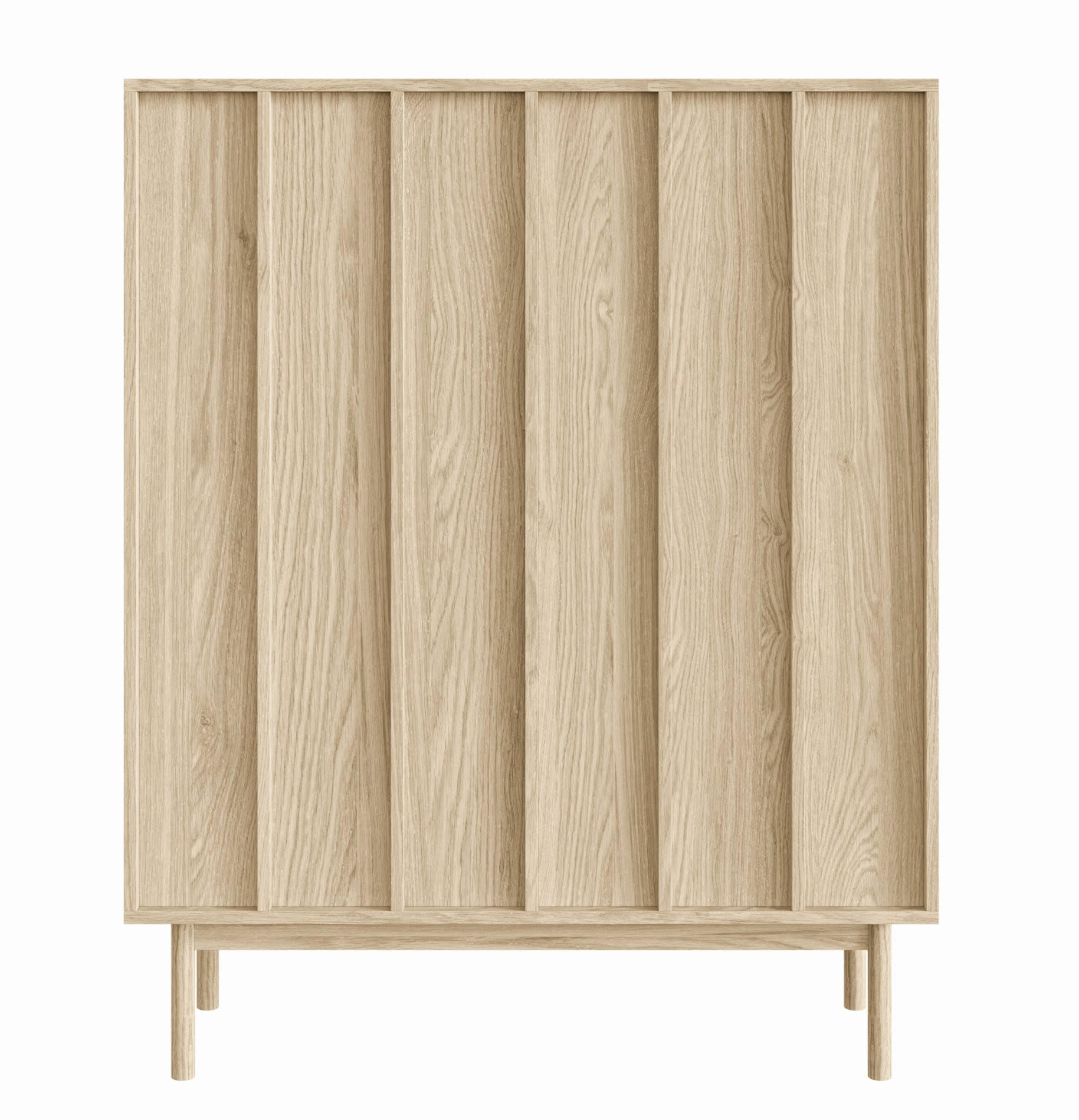 HIGHBOARD Neksto Eichenholzoptik 100 cm - Beige, Holz/Holzwerkstoff (100.2/124/40cm) - Selsey