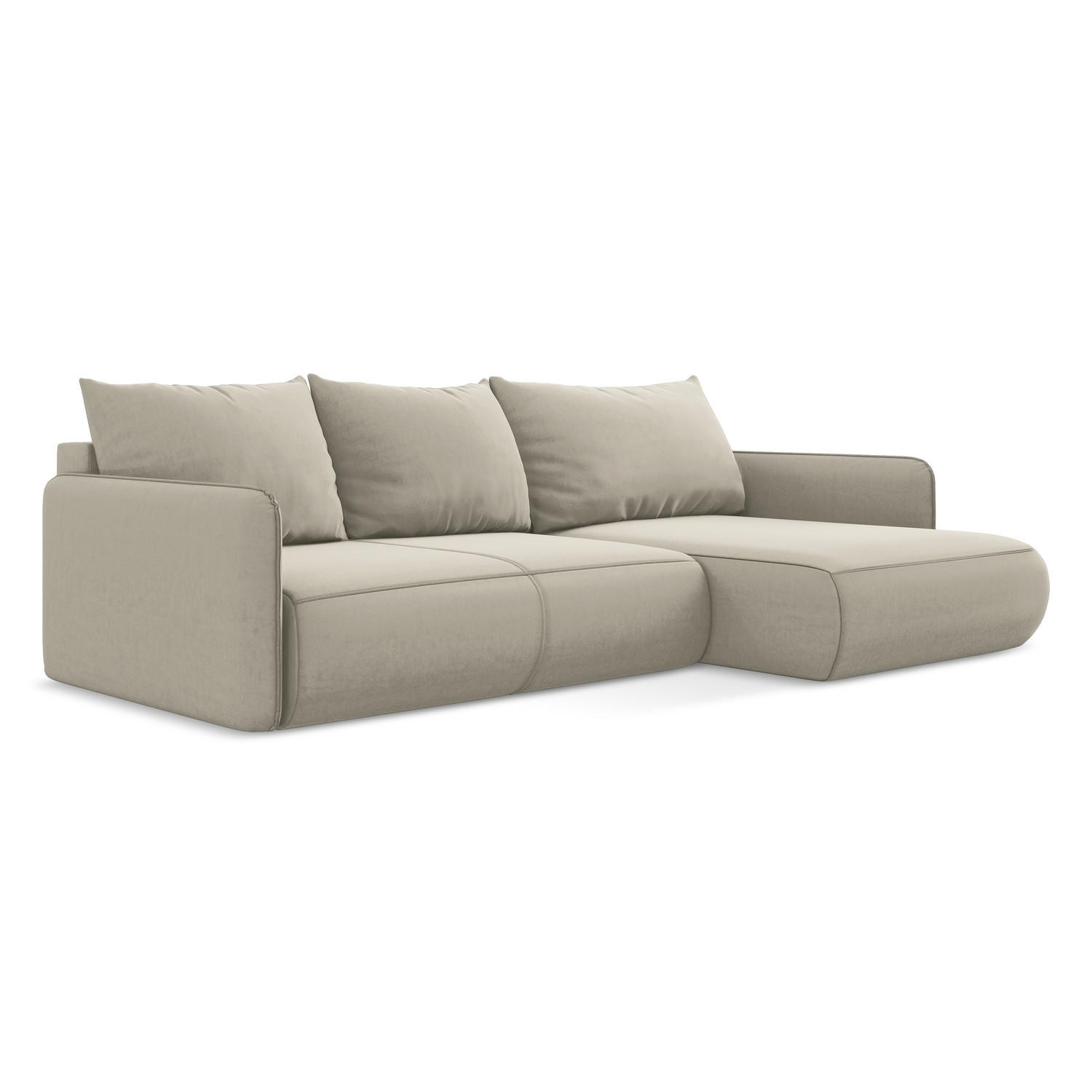 LaMiaSofa Ecksofa Perlmutt 240x148 cm