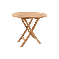 TISCH Meja Braun Rund - Braun, Holz (82/46/75cm) - Concept Usine