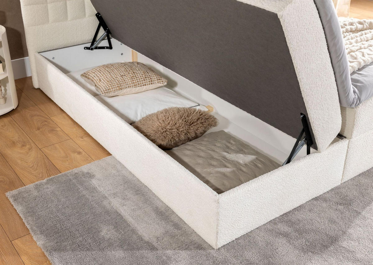 BOXBETT Toribo Premium - Braun, Holzwerkstoff/Textil (140/220cm) - Fun Möbel